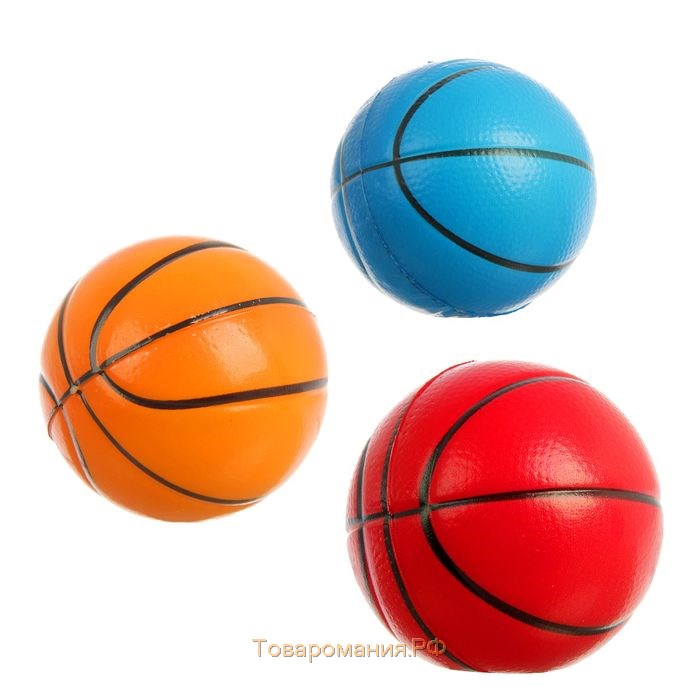 Мячик зефирный "Чемпионы баскетбола", 6,3 см, микс цветов