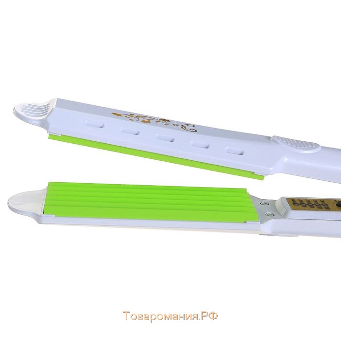 Щипцы-гофре LW-12, 35 Вт, керамическое покрытие, 40х110 мм, 210 °C, белые