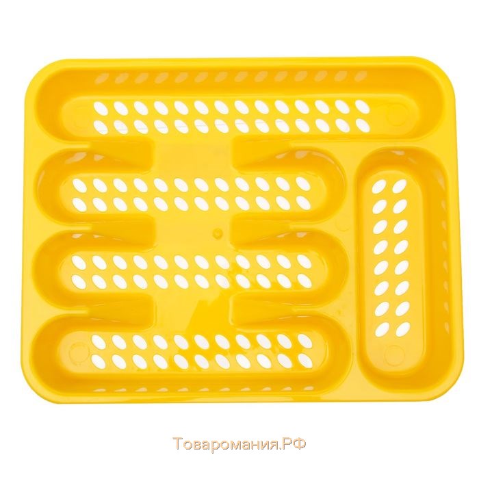 Лоток для столовых приборов, 33×26 см, цвет МИКС