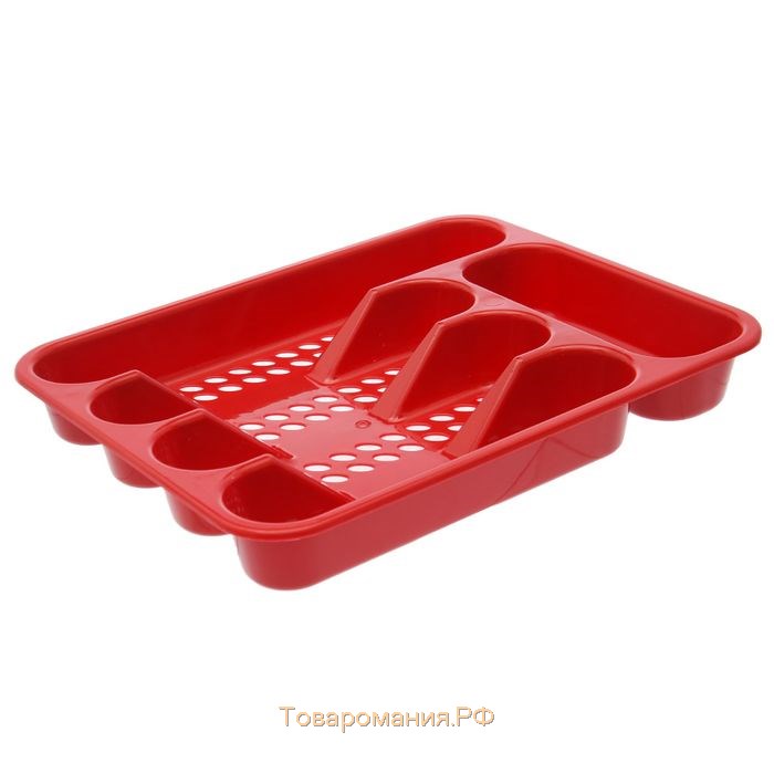 Лоток для столовых приборов, 33×26 см, цвет МИКС