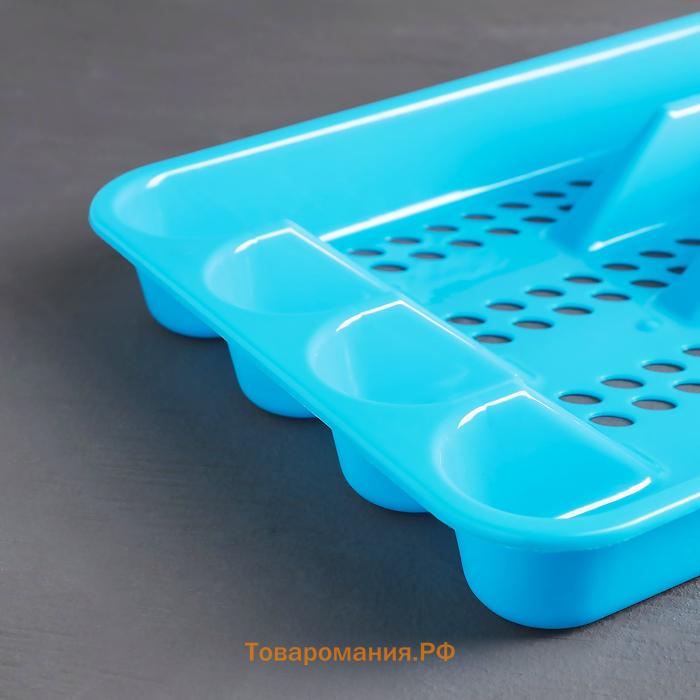 Лоток для столовых приборов, 33×26 см, цвет МИКС