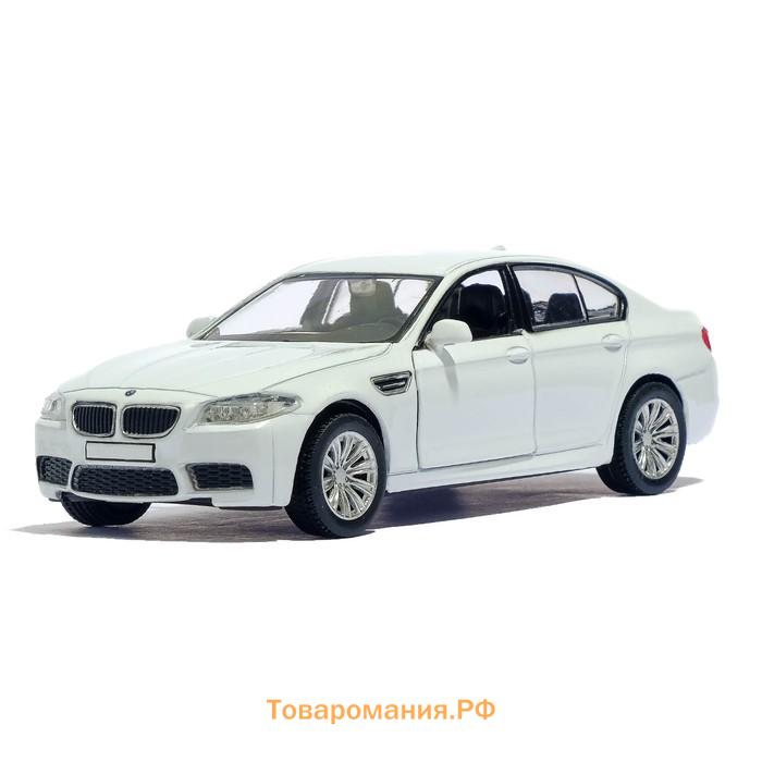 Машина металлическая BMW M5, 1:32, открываются двери, инерция, цвет синий