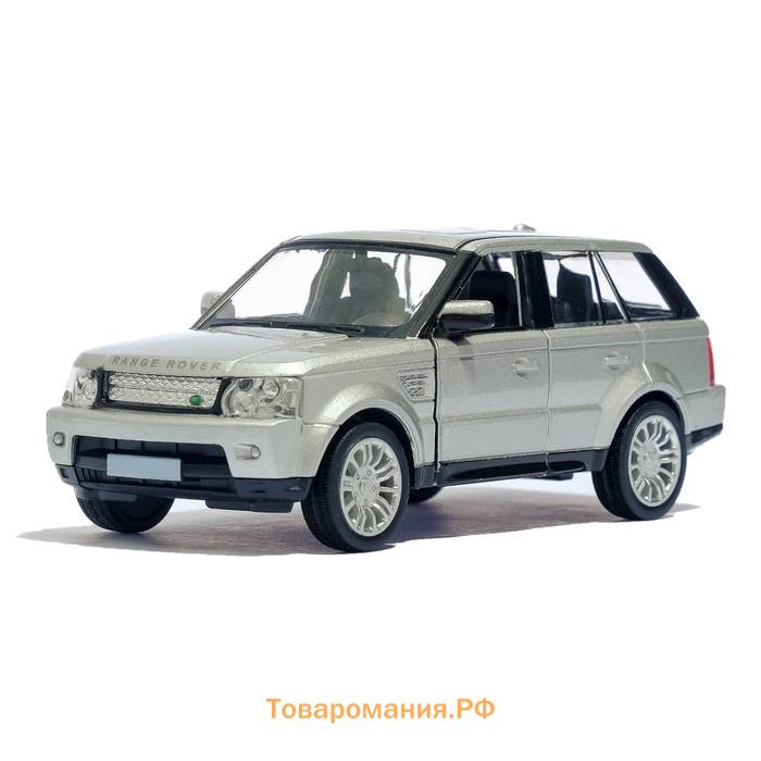 Машина металлическая LAND ROVER RANGE ROVER SPORT,1:32, открываются двери, инерция, цвет серый