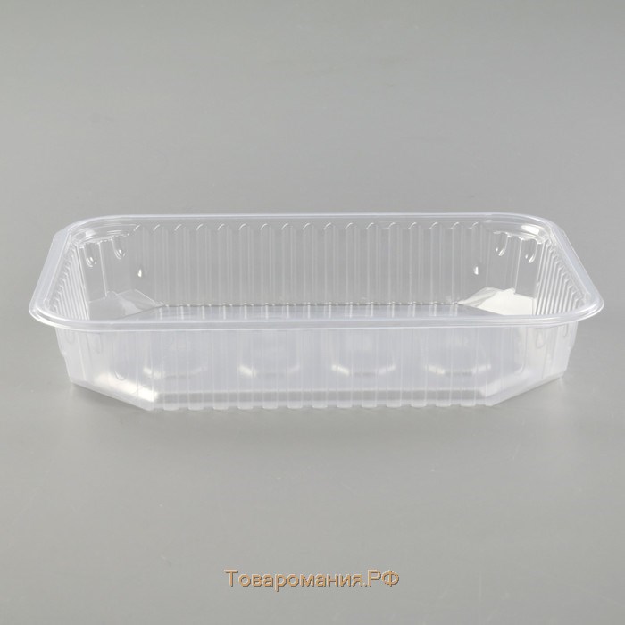 Контейнер пластиковый одноразовый «Юпласт», 500 мл, 18,6×13,2×3,3 см, цвет прозрачный