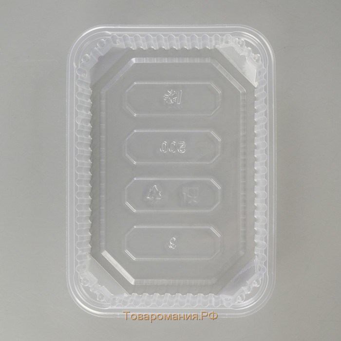 Контейнер пластиковый одноразовый «Юпласт», 500 мл, 18,6×13,2×3,3 см, цвет прозрачный