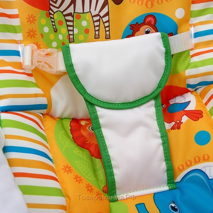 Шезлонг - качалка для новорождённых «Африка», игровая дуга, игрушки МИКС