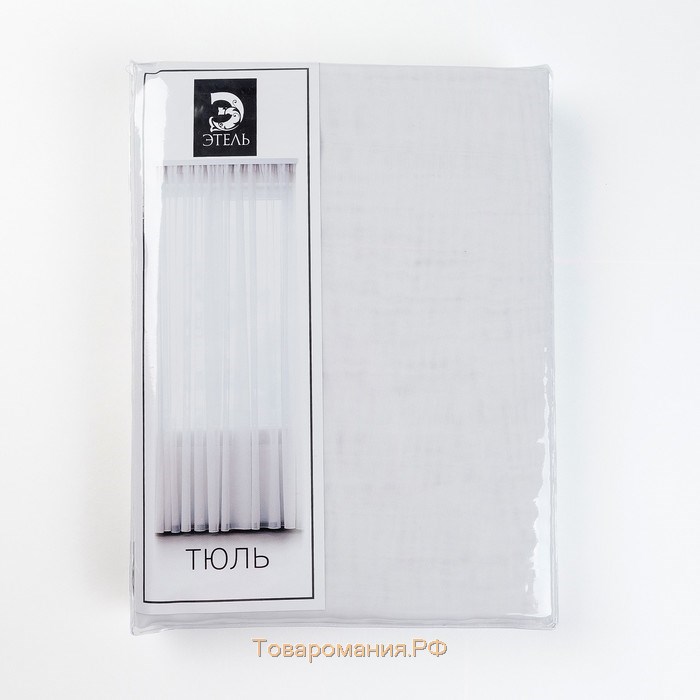 Тюль «» 145×270 см, цвет белый, вуаль, 100% п/э