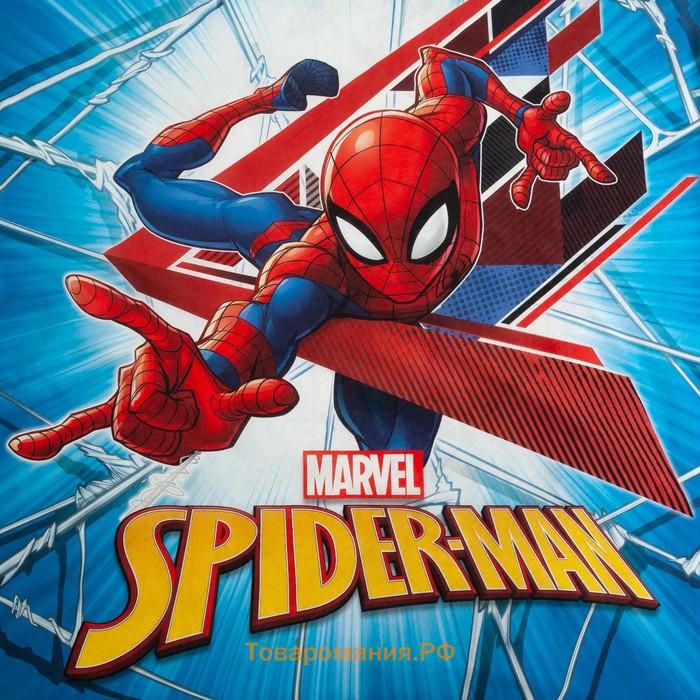 Детское постельное бельё 1.5 сп "Spider-Man" 143*215 см,150*214 см, 50*70 1 шт, поплин