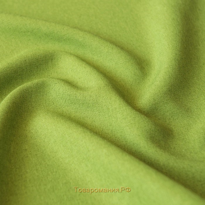 Комплект штор «Ибица», размер 140 х 270 см - 2 шт, подхват - 2 шт, цвет зелёный