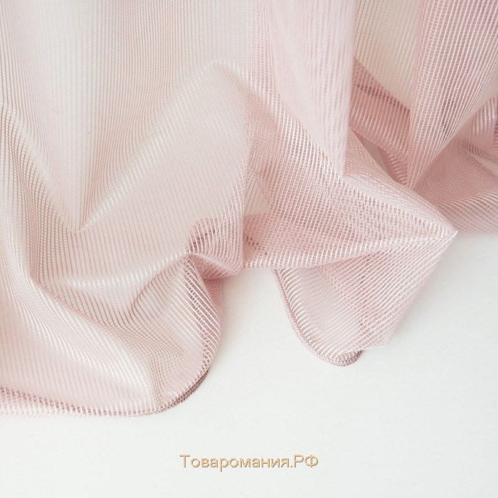 Тюль «Лайнс», размер 500х270 см, цвет розовый