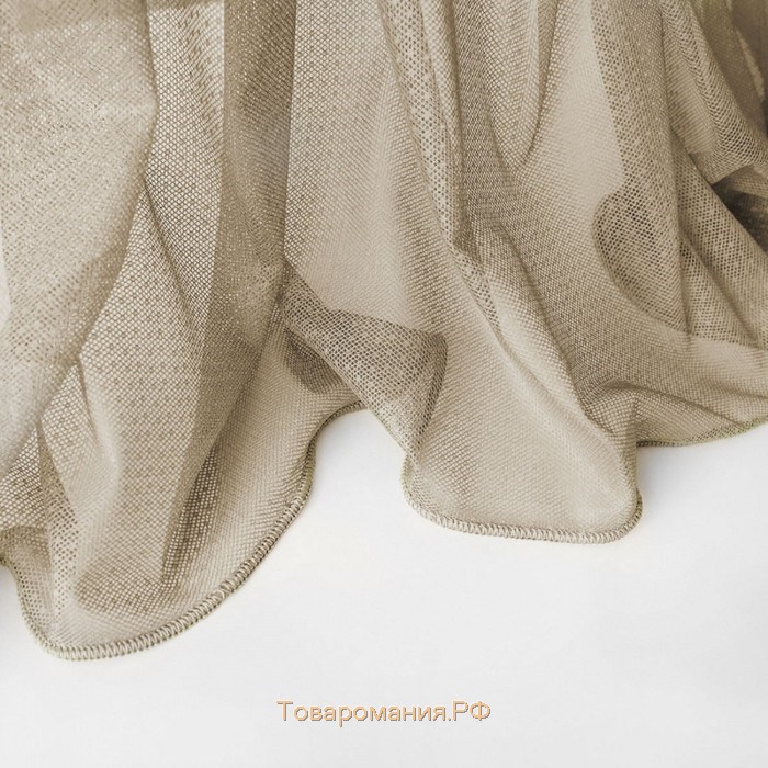 Тюль «Стори», размер 300х270 см, цвет капучино