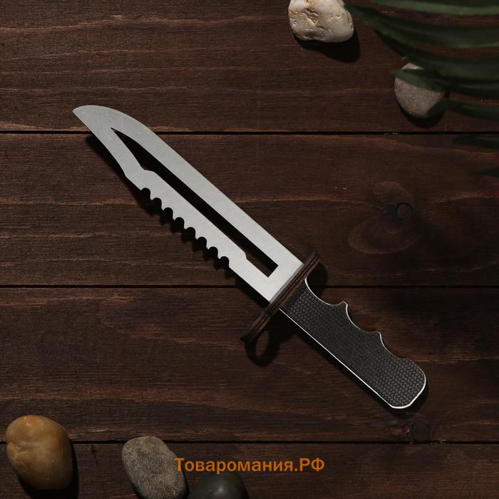 Сувенир деревянный «Штык нож», серое лезвие