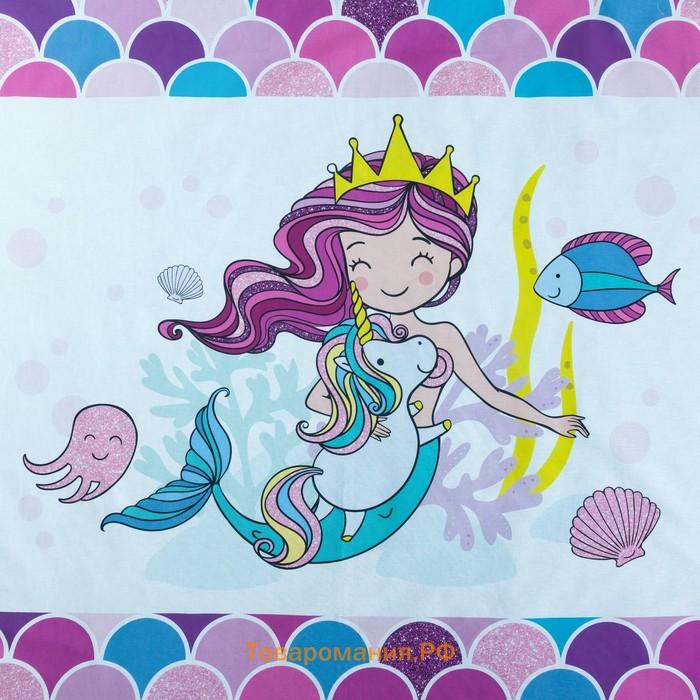 Постельное бельё «» 1.5 сп Really mermaid 143*215 см, 150*214 см, 50*70 см -1 шт,100% хл, бязь