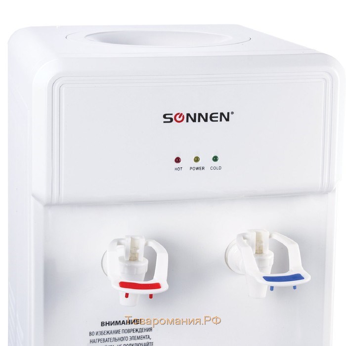 Кулер для воды SONNEN FS-01, нагрев и охлаждение, 55070 Вт, белый