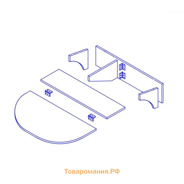 Стол подвесной Прованс, 780х240(660)х216, Дуб сонома