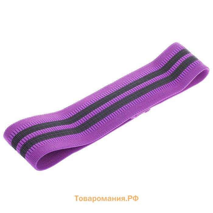 Фитнес-резинка ONLYTOP MEDIUM, 36х8,2х0,3 см, нагрузка 35-45 кг, цвет фиолетовый