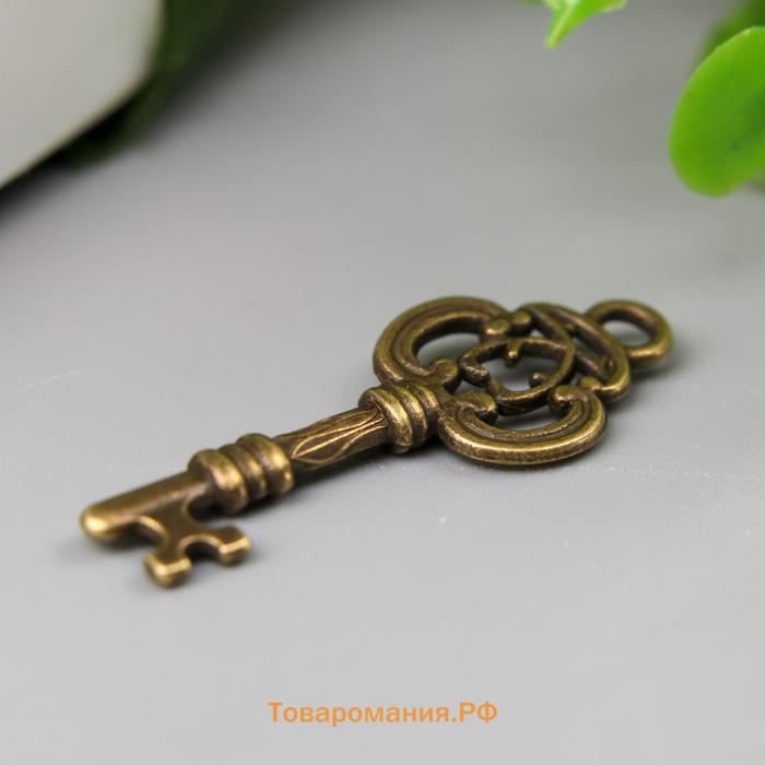 Подвеска "Ключ" состаренная бронза 1х2,5 см
