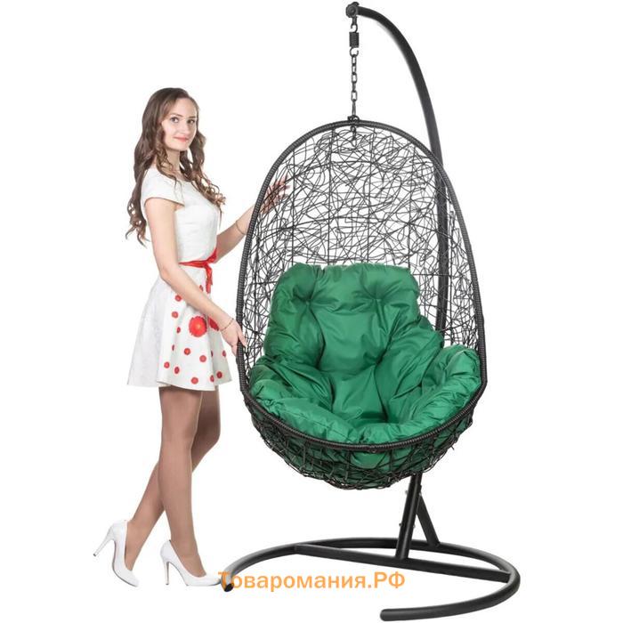 Подвесное кресло "Easy" зеленая подушка