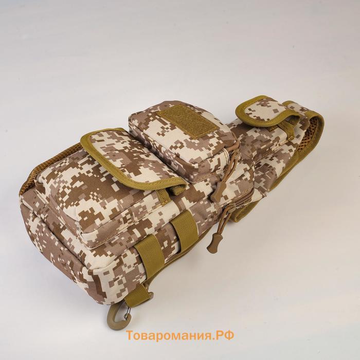 Рюкзак-слинг на молнии Аdventure, с карманами, МИКС