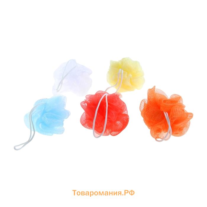 Мочалка для тела  «Шар», 15 г, МИКС