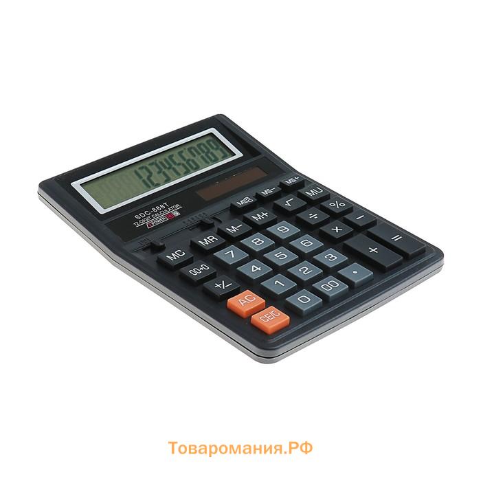 Калькулятор настольный, 12-разрядный, SDC-888T, питание от батарейки