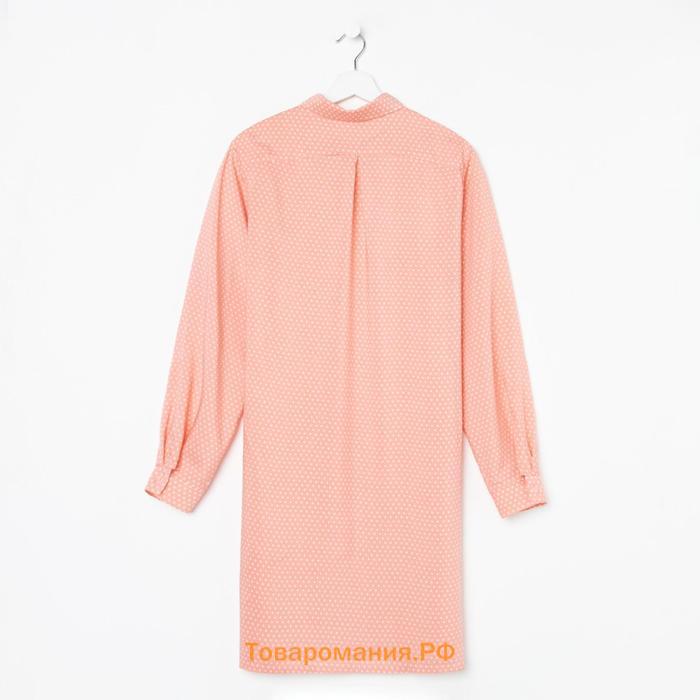 Рубашка (сорочка) женские KAFTAN "Горох", корал, размер 40-42