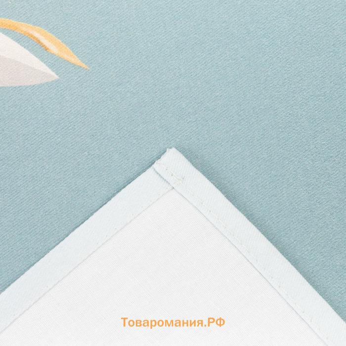 Полотенце  «Беги на встречу радостному дню» 40×73 см, 100% хлопок, саржа 190 г/м²