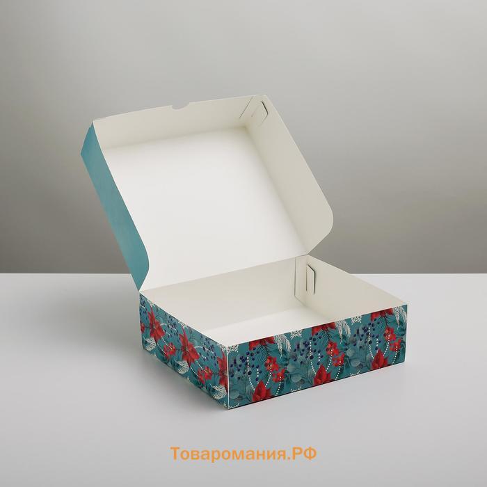 Упаковка для кондитерских изделий «Snow», 20 × 17 × 6 см