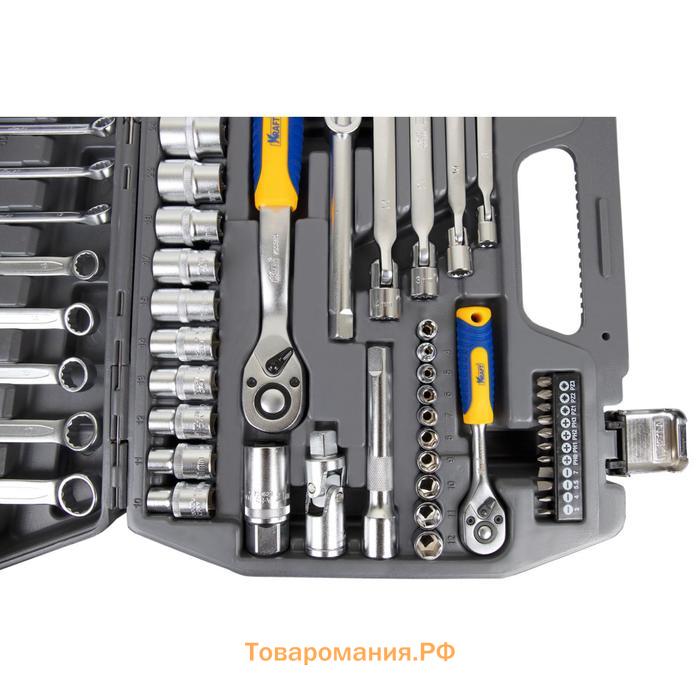 Набор инструмента KRAFT KT700304, 1/2", 1/4", 77 предметов