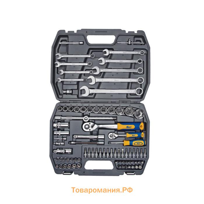 Набор инструмента KRAFT KT700305, 1/2", 1/4", 82 предмета