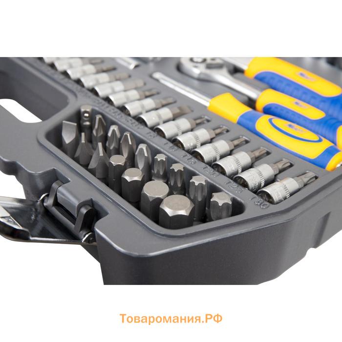 Набор инструмента KRAFT KT700305, 1/2", 1/4", 82 предмета