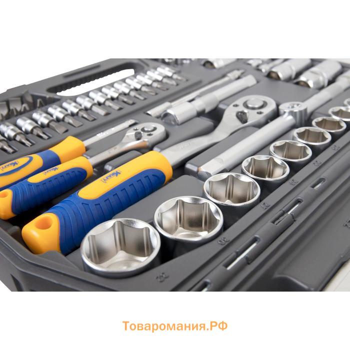 Набор инструмента KRAFT KT700305, 1/2", 1/4", 82 предмета