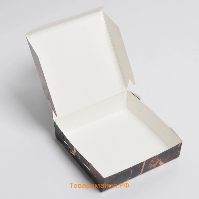 Коробка кондитерская, упаковка, Present for you, 14 х 14 х 3,5 см