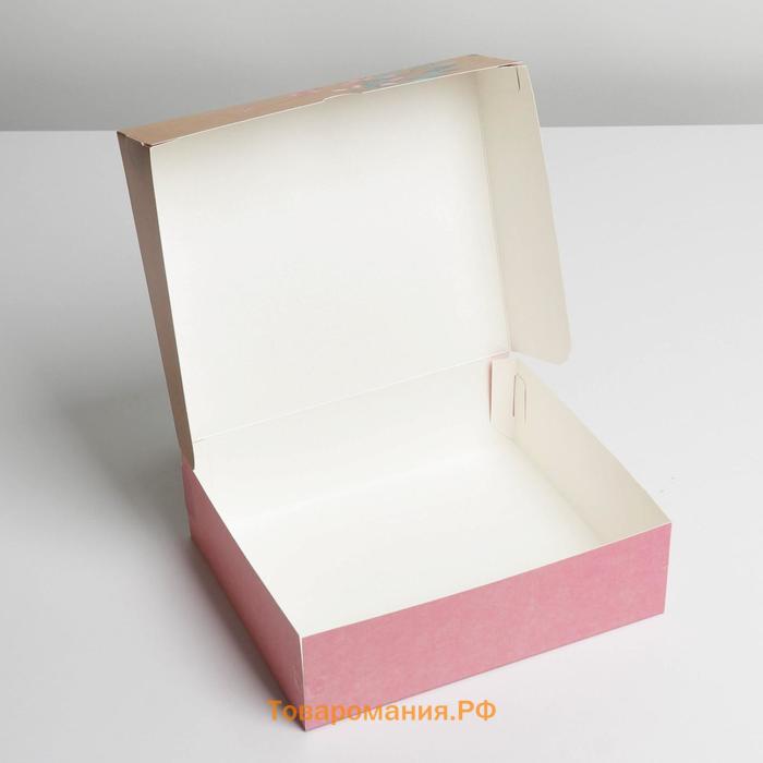 Коробка кондитерская, упаковка, «Будь счастлива», 17 х 20 х 6 см