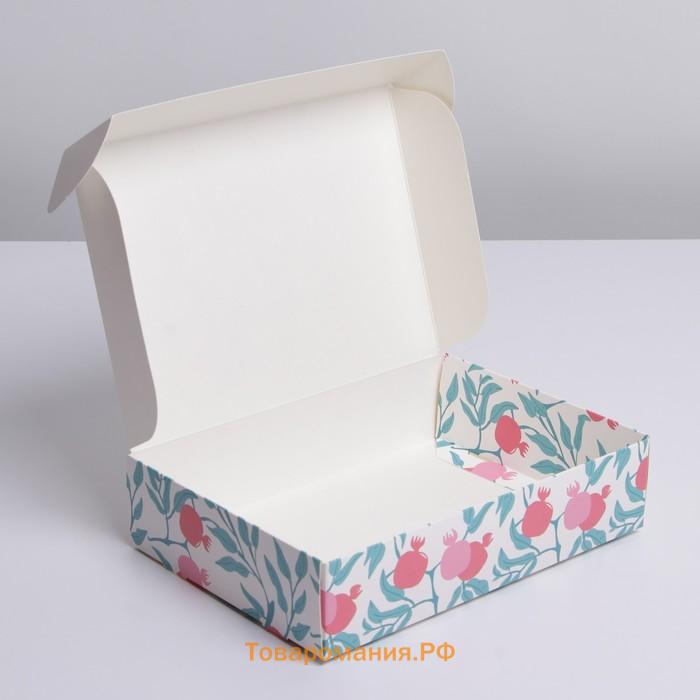 Коробка подарочная складная, упаковка, «Расцветай», 21 х 15 х 5 см