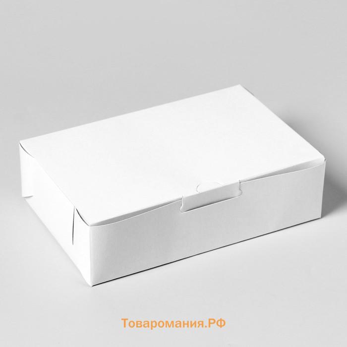 Коробка с замком, белая,15×10×4 см