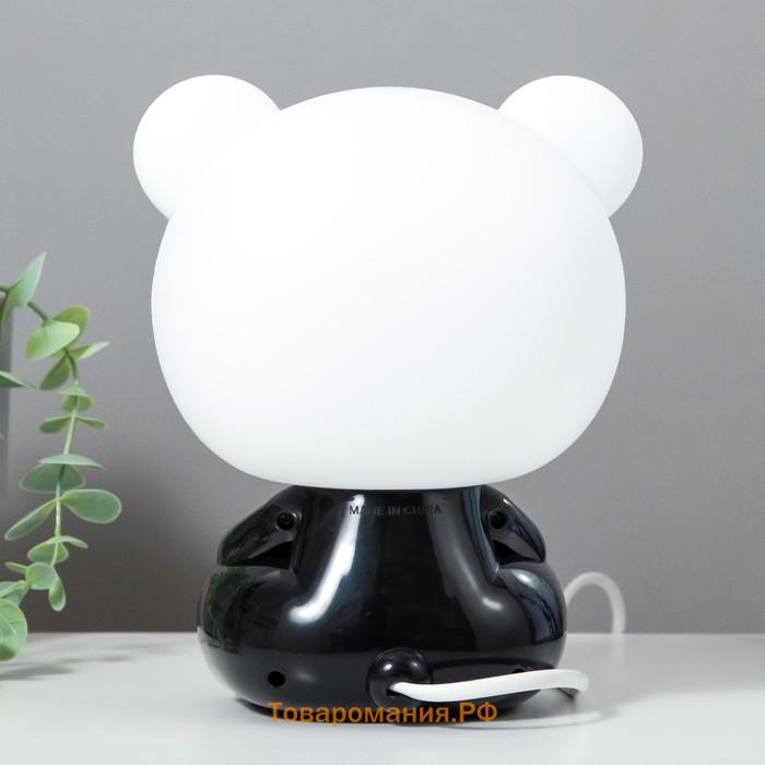 Настольная лампа "Панда"Е14  3Вт черно-белый 24х13х14 см RISALUX