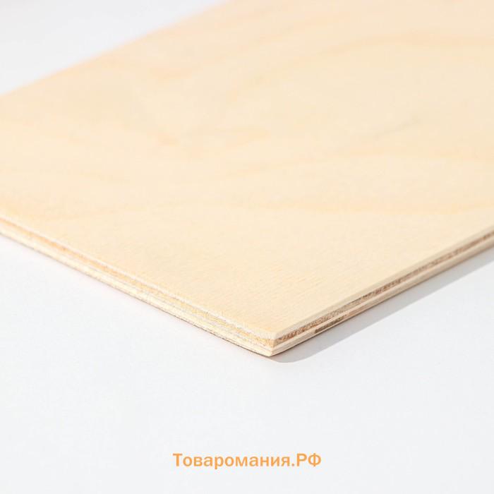 Доска разделочная деревянная с отверстием, 21×12,5 см, фанера