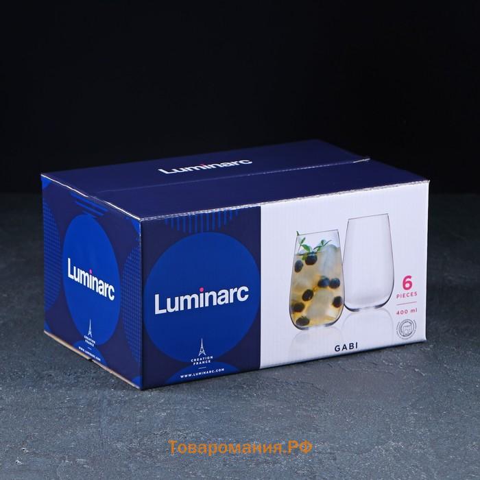 Набор стаканов Luminarc «Габи», 400 мл, стекло, 6 шт.