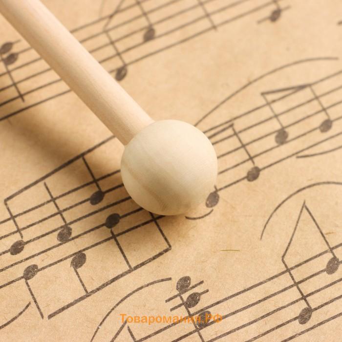 Музыкальный инструмент: Гонг с колотушкой, Music Life, 9 см