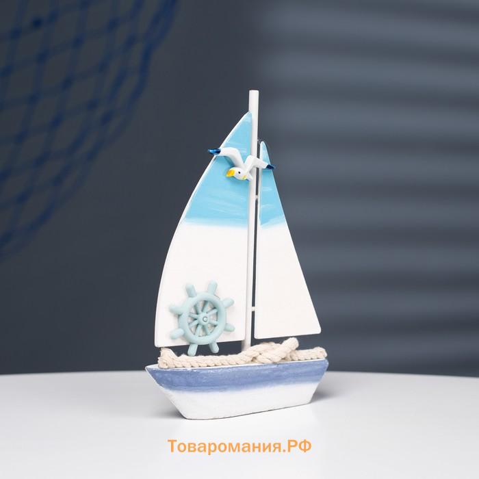 Сувенирная модель корабля «Парусник», фигурка дерево, 17×11×3 см