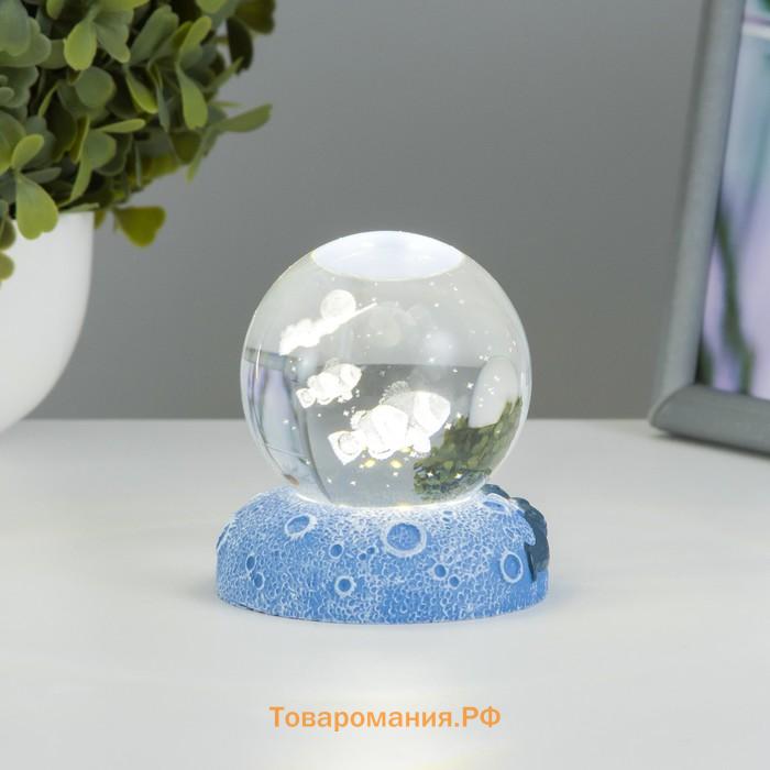 Фигурка светящаяся RISALUX «Рыбки клоун», LED-ночник, 1 Вт, USB, 6×6×8 см