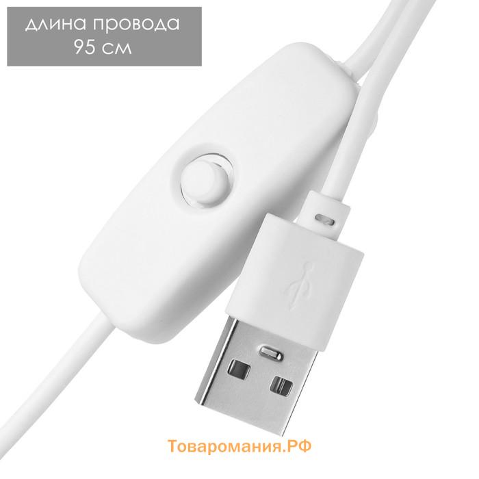 Фигурка светящаяся RISALUX «Кораллы», LED-ночник, 1 Вт, USB, 6×6×8 см