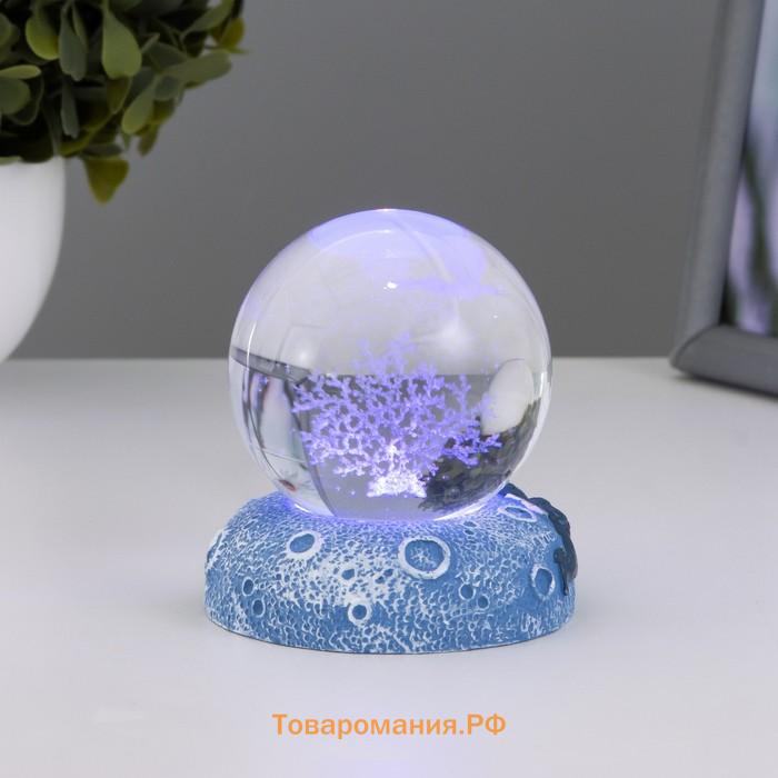 Фигурка светящаяся RISALUX «Кораллы», LED-ночник, 1 Вт, USB, 6×6×8 см