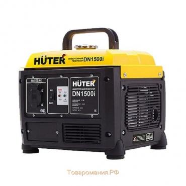 Инверторный генератор Huter DN1500i, 1.1/1.3 кВт, 4.2 л, 220 В, ручной старт