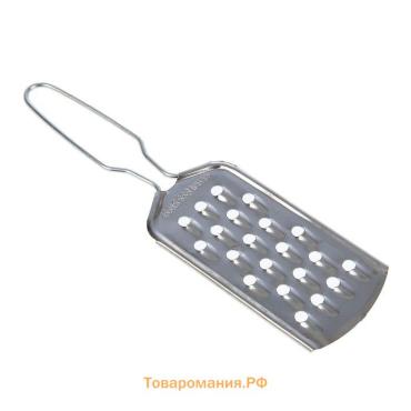 Тёрка для сыра крупная  «Помощник», с ручкой, 21×5.5 см, серебристая