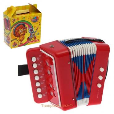 Музыкальная игрушка «Гармонь», детская, цвет красный