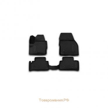 Коврики 3D в салон LAND ROVER Freelander 2, 2013-2016, 4 шт. (полиуретан)