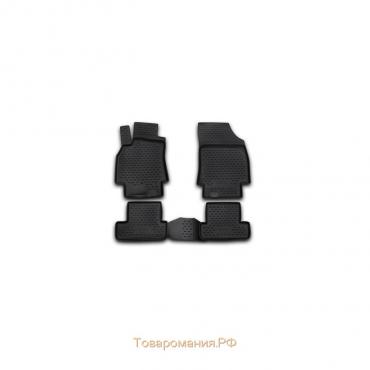 Коврики в салон RENAULT Megane Coupe 03/2010-2016, 4 шт. (полиуретан)