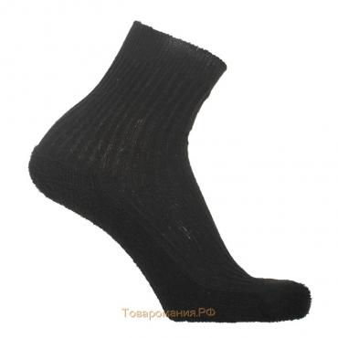 Носки мужские тёплые, цвет чёрный, размер 25